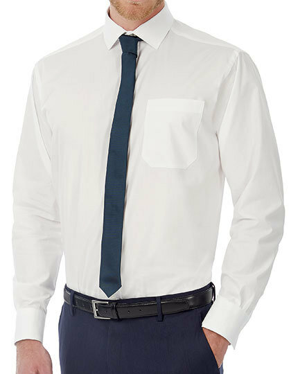 Men&acute;s Poplin Shirt Heritage Long Sleeve, B&amp;C SMP41 // BCSMP41