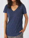 Women&acute;s V-Neck Triblend T-Shirt, B&amp;C TW058 //...