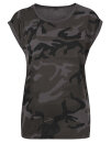 Ladies&acute; Camo Extended Shoulder Camo Tee, Build Your Brand BY112 // BY112