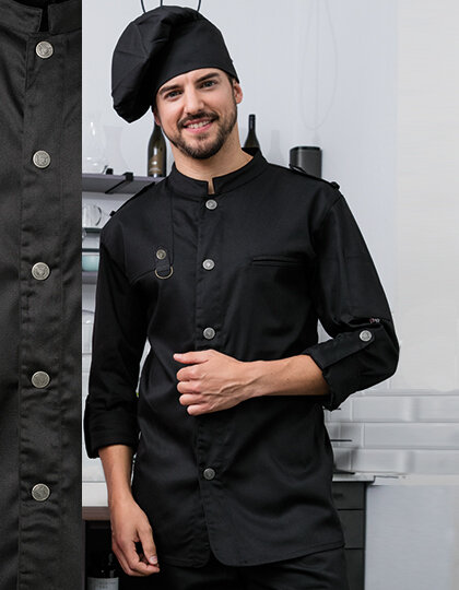Chef&acute;s Jacket Bikerstyle With Epaulettes, Exner 22220 // EX222
