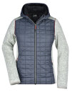 Ladies&acute; Knitted Hybrid Jacket, James+Nicholson...