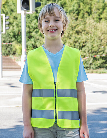 Kids&acute; Safety Vest With Zipper EN1150, Korntex KWRX // KX201