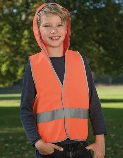 Kids&acute; Hooded Safety Vest EN 1150, Korntex KXKWH // KX504