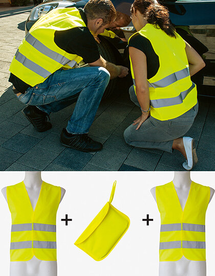 Car Safety Vest Double Pack EN ISO 20471, Korntex KXDP // KX506