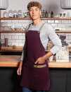 Bib Apron Urban-Look With Cross Straps And Pocket,...