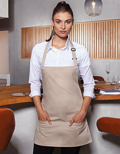 Short Bib Apron Basic With Buckle And Pocket, Karlowsky BLS6 // KY123