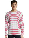 Men&acute;s Long Sleeve Striped T-Shirt Marine, SOL&acute;S 1402 // L01402