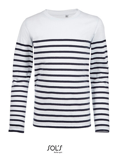 Kids&acute; Long Sleeve Striped T-Shirt Matelot, SOL&acute;S 3101 // L03101