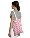 Striped Jersey Shopping Bag Luna, SOL&acute;S Bags 2097 // LB02097