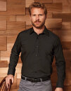 Men&acute;s Long Sleeve Fitted Poplin Shirt, Premier...
