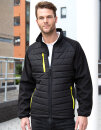 Recycled Black Compass Padded Softshell, Result Genuine Recycled R237X // RT237