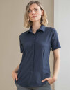 Ladies&acute; Wicking Short Sleeve Shirt, Henbury H596 // W596