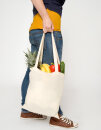 Cotton Bag, Natural, Long Handles, Basic, Printwear  //...