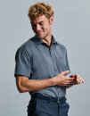 Men&acute;s Short Sleeve Classic Polycotton Poplin Shirt,...